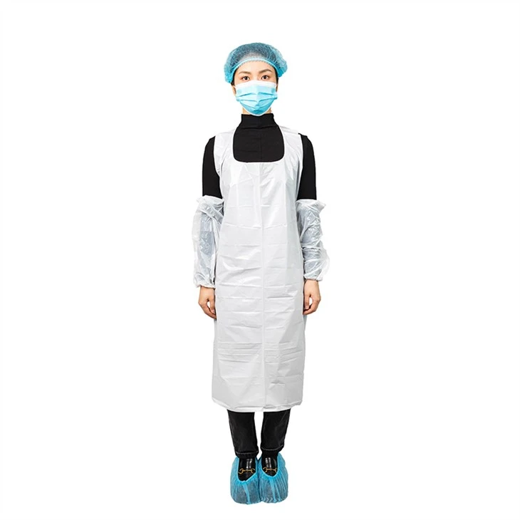 White Plastic Apron